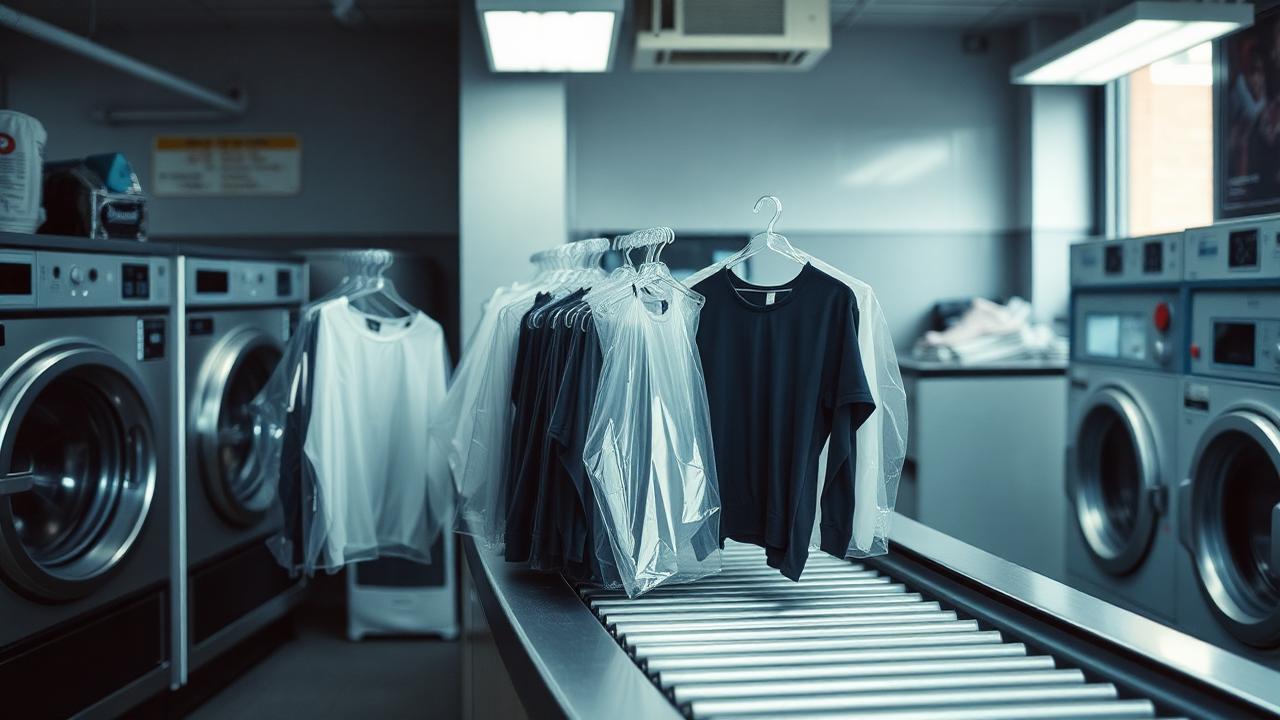J & S Cleaners — attended drop-off laundry counter at 4820 N Sheridan Rd in Uptown, Chicago