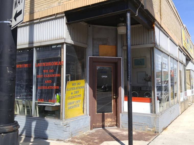 Lawrence Laundromat Inc — attended drop-off laundry counter at 4160 W Lawrence Ave in Albany Park, Chicago