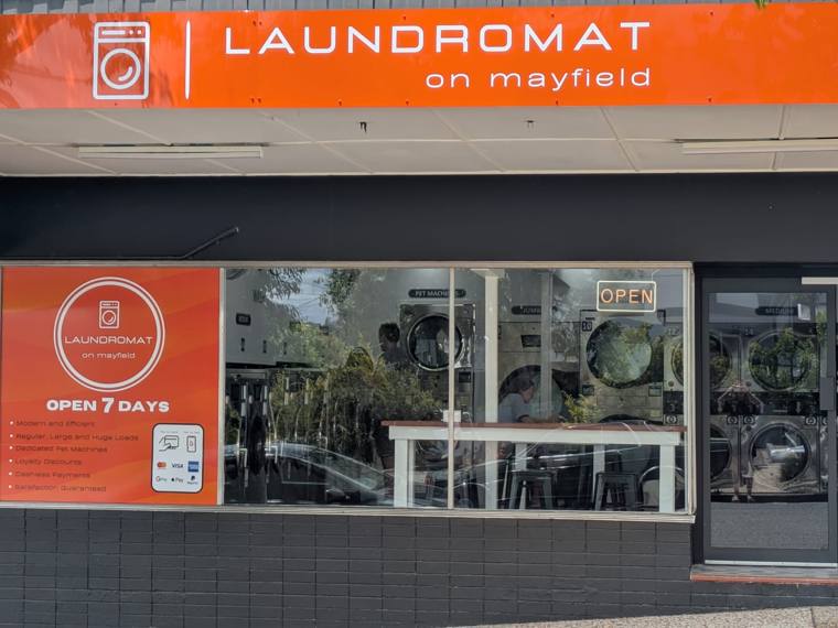 Lake & Mayfield Cleaners — attended drop-off laundry counter at 5870 W Lake St in Austin, Chicago