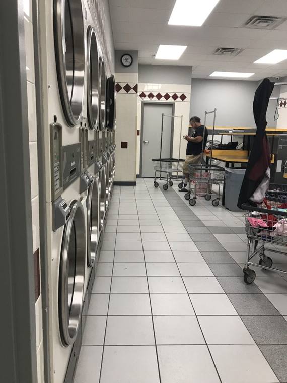 Bel-Long Coin Laundry — attended drop-off laundry counter at 5403 W Belmont Ave in Belmont Cragin, Chicago