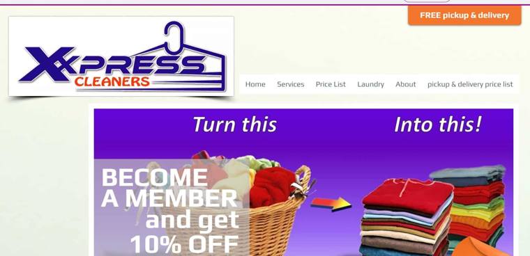 Xxpress Cleaners — attended drop-off laundry counter at 3026 S Halsted St in Bridgeport, Chicago