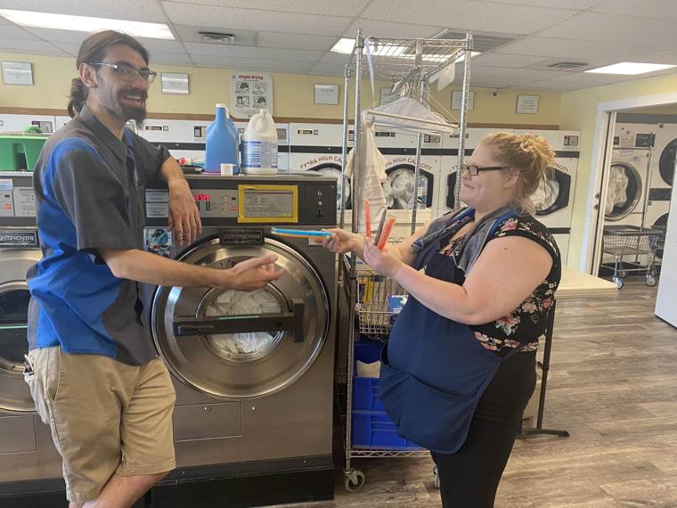 Lake Meadows Dry Cleaners — attended drop-off laundry counter at 500 E 33rd St #2 in Bronzeville, Chicago