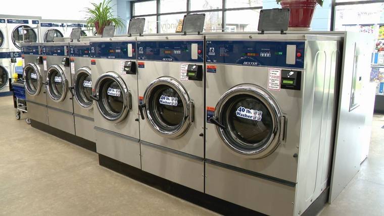 Township Cleaners — attended drop-off laundry counter at 1802 N Damen Ave in Bucktown, Chicago