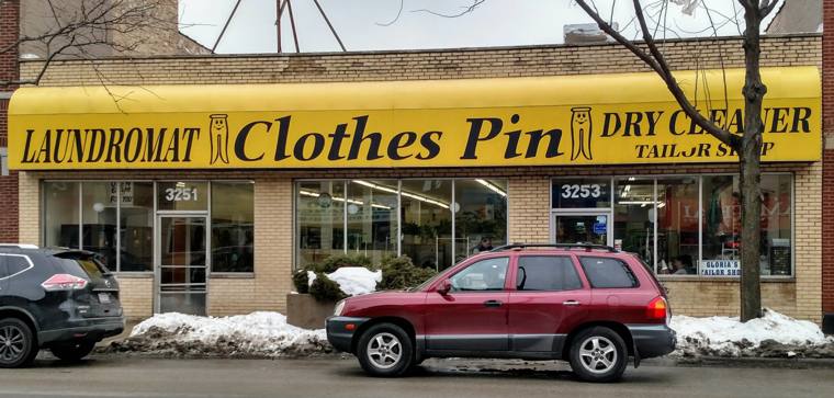 Minerva's Dry Cleaners — attended drop-off laundry counter at 6406 N Glenwood Ave in Edgewater, Chicago