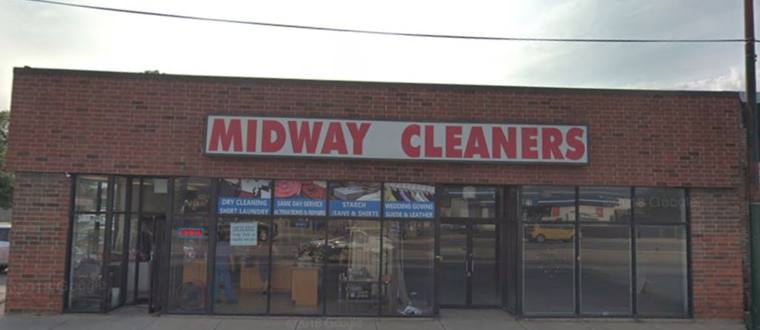 Midway Cleaners — attended drop-off laundry counter at 4952 S Cicero Ave in Garfield Ridge, Chicago