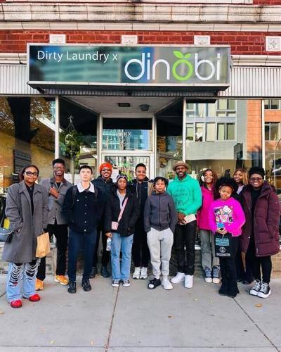 Dirty Laundry x Dinobi — self-service washers and dryers at 5230 S Harper Ave in Hyde Park, Chicago