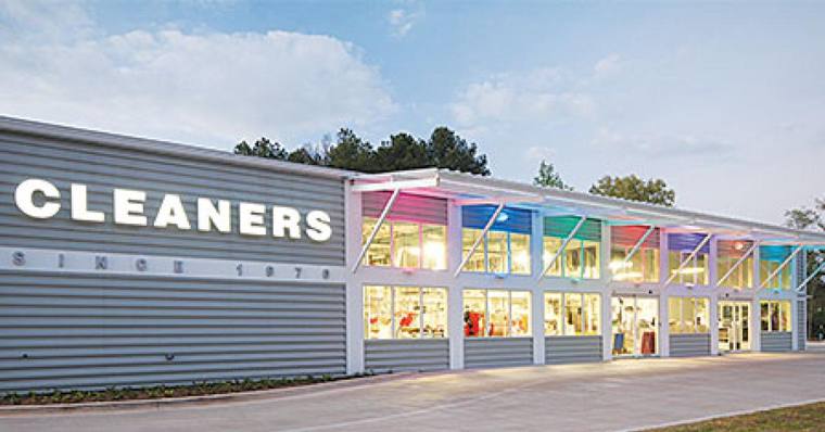 Rainbow Cleaners — attended drop-off laundry counter at 1648 E 53rd St in Hyde Park, Chicago