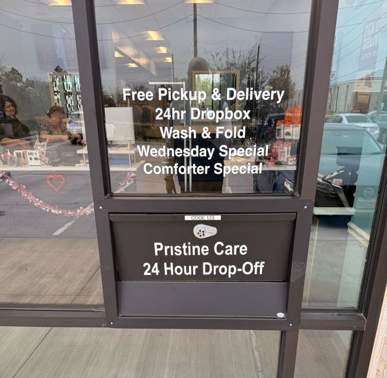 Care Cleaners — attended drop-off laundry counter at 3354 N Broadway in Lakeview, Chicago