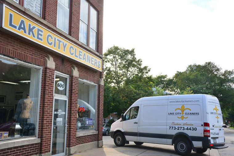 Lake City Cleaners — attended drop-off laundry counter at 3120 N Sheffield Ave in Lakeview, Chicago