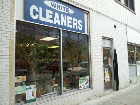 White Cleaners — attended drop-off laundry counter at 2801 N Sheffield Ave in Lakeview, Chicago