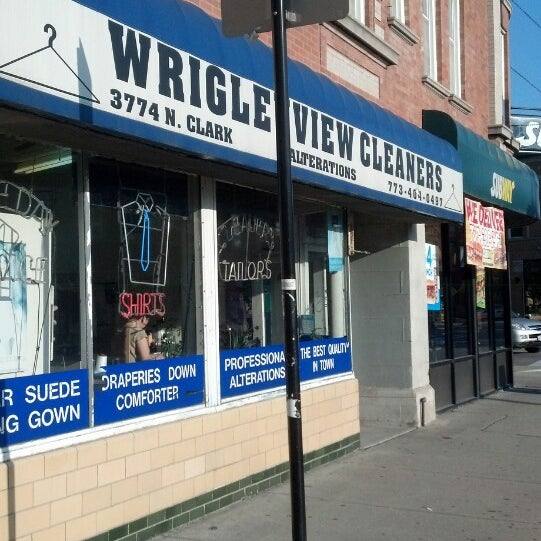 Wrigleyview Cleaners — attended drop-off laundry counter at 3774 N Clark St in Lakeview, Chicago
