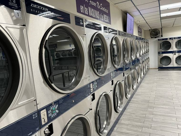 Alex Cleaners — attended drop-off laundry counter at 2651 N Kedzie Ave in Logan Square, Chicago
