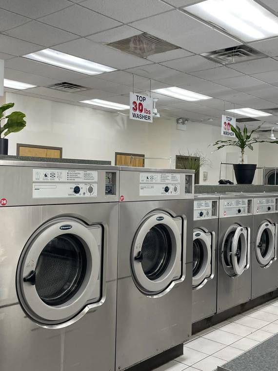 Mr Laundry Inc — attended drop-off laundry counter at 3333 W Fullerton Ave in Logan Square, Chicago