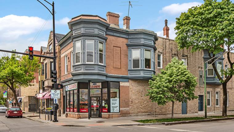 Lake Cleaners — attended drop-off laundry counter at 2200 W Belmont Ave in Roscoe Village, Chicago