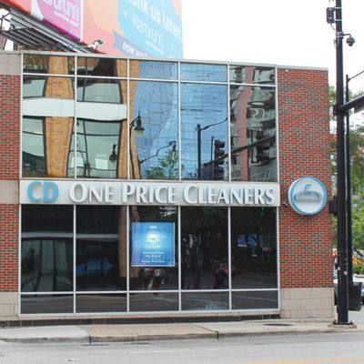 Michigan Avenue Cleaners — attended drop-off laundry counter at 1808 S Michigan Ave in South Loop, Chicago