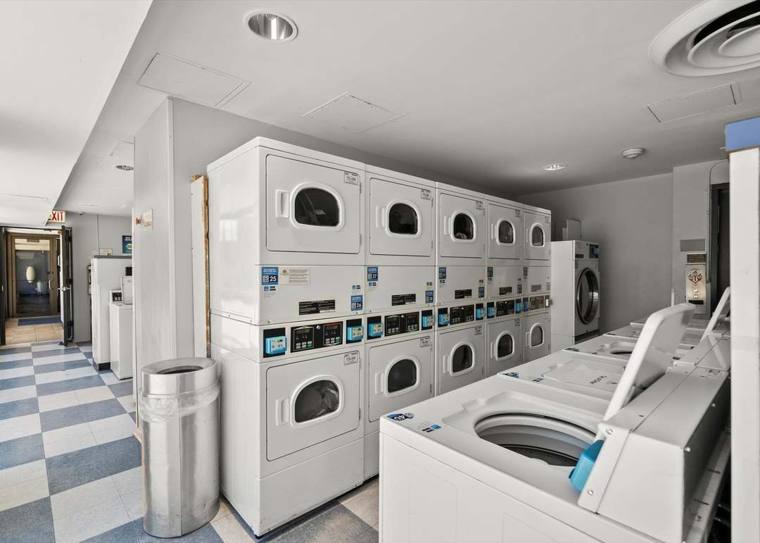 Clarendon Cleaners — attended drop-off laundry counter at 4343 N Clarendon Ave in Uptown, Chicago